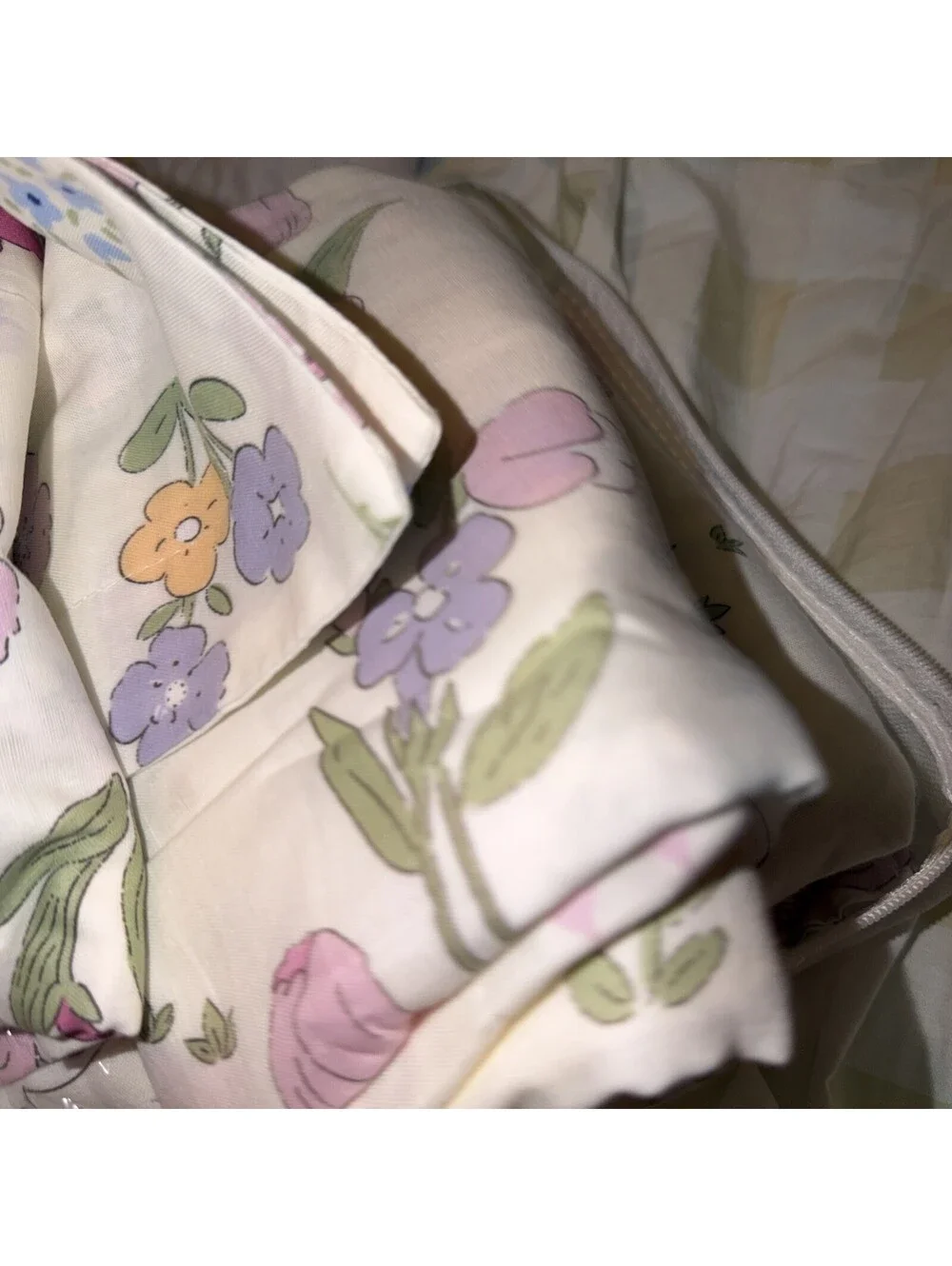 Brandream Watercolor Floral Wildflower Bedding Duvet Set - King Size - 3 Pcs NEW